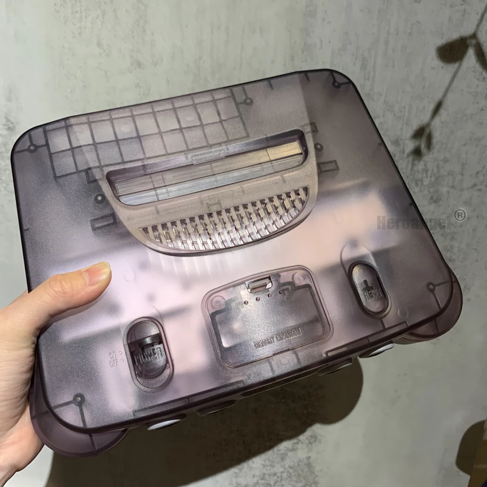 Výmena plastových škrupín priesvitný puzdro pre Nintendo 64 výmenné puzdro Transparentné škatule