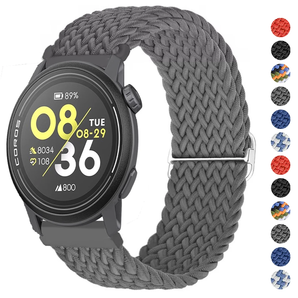 Výmena pásma 22/20 mm hodinky pre Coros Pace 3 2/Apex Pro Nylon Sport Wristband pre Coros Apex2 Pro Apex 46 42 mm náramok