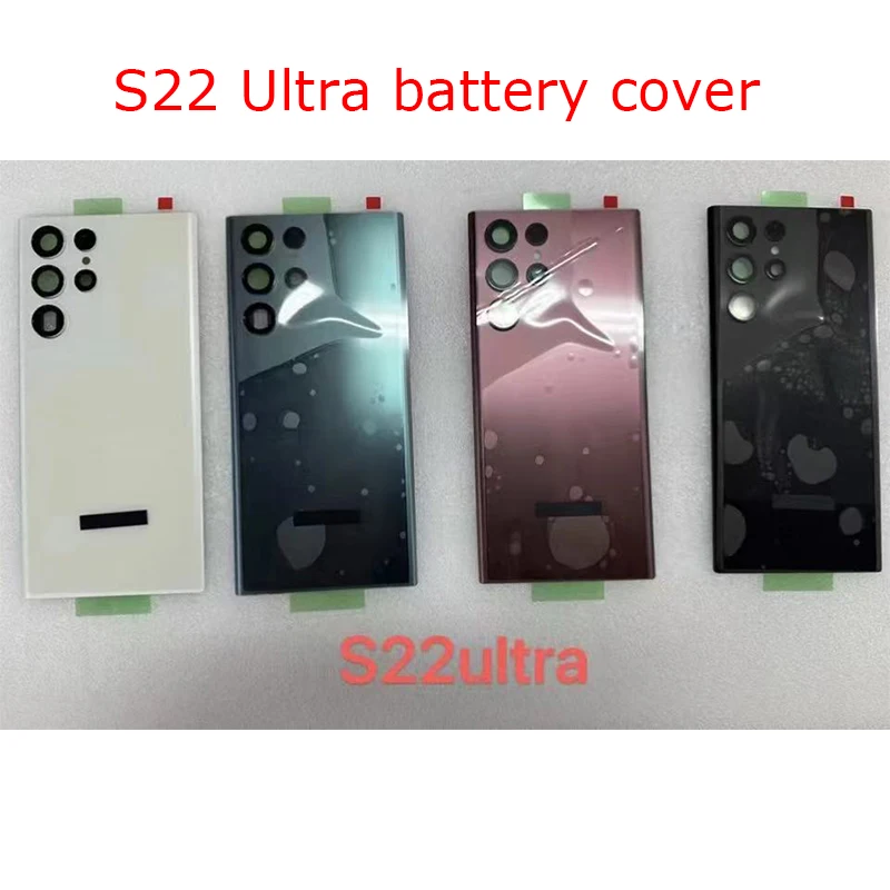 Výmena za Samsung Galaxy S22 Ultra S908 S22 S22 Plus sklenená batéria kryt batérie zadné dvere Panel Panel Panel Camera Camera