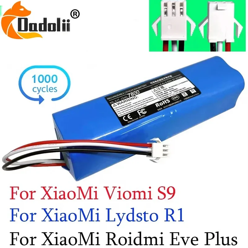 Výmena za Xiaomi Lydsto R1 Roidmi Eve Plus Viomi S9 Robot Vysovácnosť Capacita