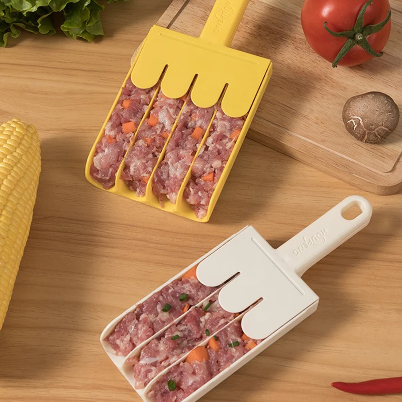 Výrobca mäsového guľky vylepšené tlačidlo Non Stick Fľdapované hydinové mäso Mäso Tvarovanie varenia na kopček -zbor PP Material Kitchen