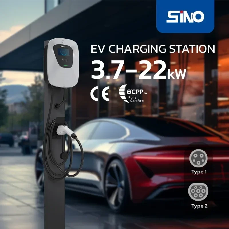 Výrobca nabíjačky EV 32A 7KW 11KW 22KW nástenné elektrické nabíjacie stanice Podpora OCPP 1.6 JSON/ OCPP 2.0.1