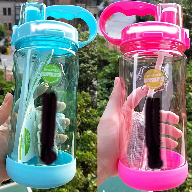 Výstup veľkoobchodná cena 1000 ml 1L Zdravý život Nutričná výživa Slama Športová turistika Fitness telocvičňa Tritan plastová fľaša s vodou