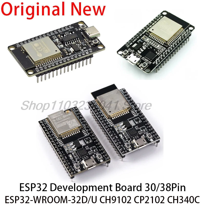 Vývojová doska ESP32 2.4G WiFi Bluetooth Modul 30pin 38pin CP2102 Micro Type-C Ultra nízka spotreba energie Duálne jadro ESP-32