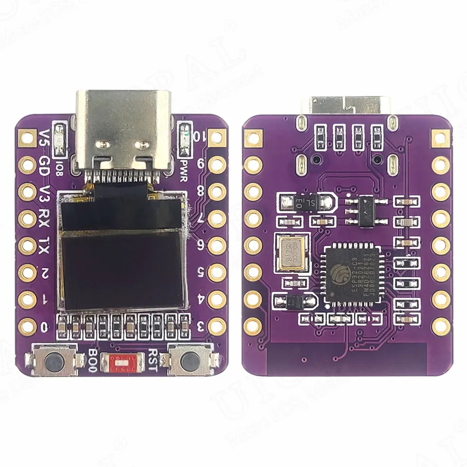 Vývojová doska ESP32-C3 2.4g WiFi 4 BT Modul s 0,42 palcovým OLED displejom 4 MB Flash Ceramic Anténa USB TYP-C ESP32 C3 MINI