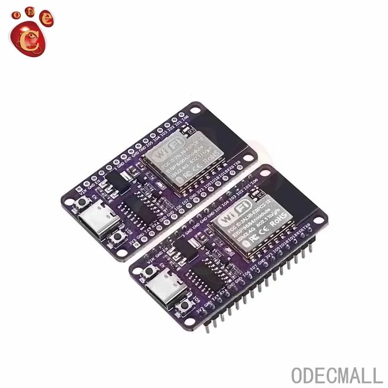 Vývojová doska NodemCU-ESP32-C2 Na palube modulu ESPC2-12 CH340 WIF modul kompatibilný ESP8684-devkitm-1