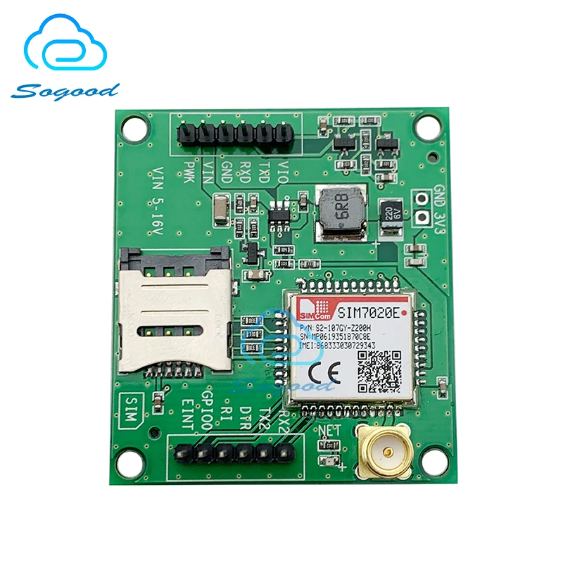 Vývojová doska SIMCOM SIM7020E SIM7020 Breakout Board M2M B1/B3/B5/B8/B20/B28 SMT LTE NB-IOT Modul Konkurenčný s SIM800C
