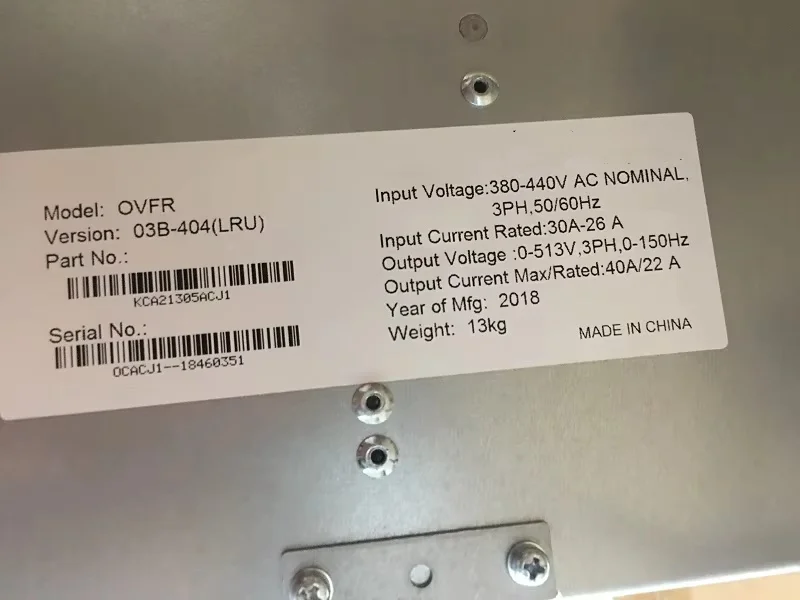 Výťah výťahy výťahov zdvíha eskalátor náhradné diely Hlavný vodič menič prevodník KCA21305ACJ1 OVFR 03B-404 (LRU)
