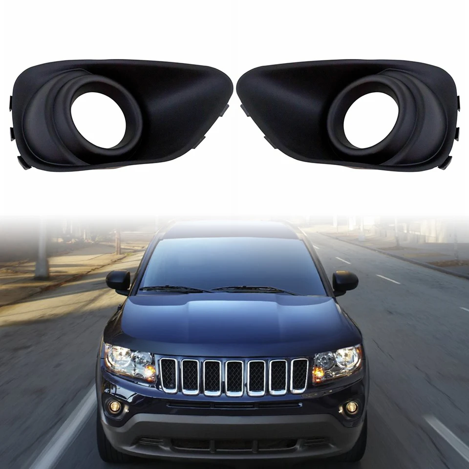 Vľavo+pravé 2ksové auto predné nárazové hmlové svetlo Lampa pre Jeep Compass 2011 2012 2013 2014 2015 2016 2017 68109870AA/68109871AA