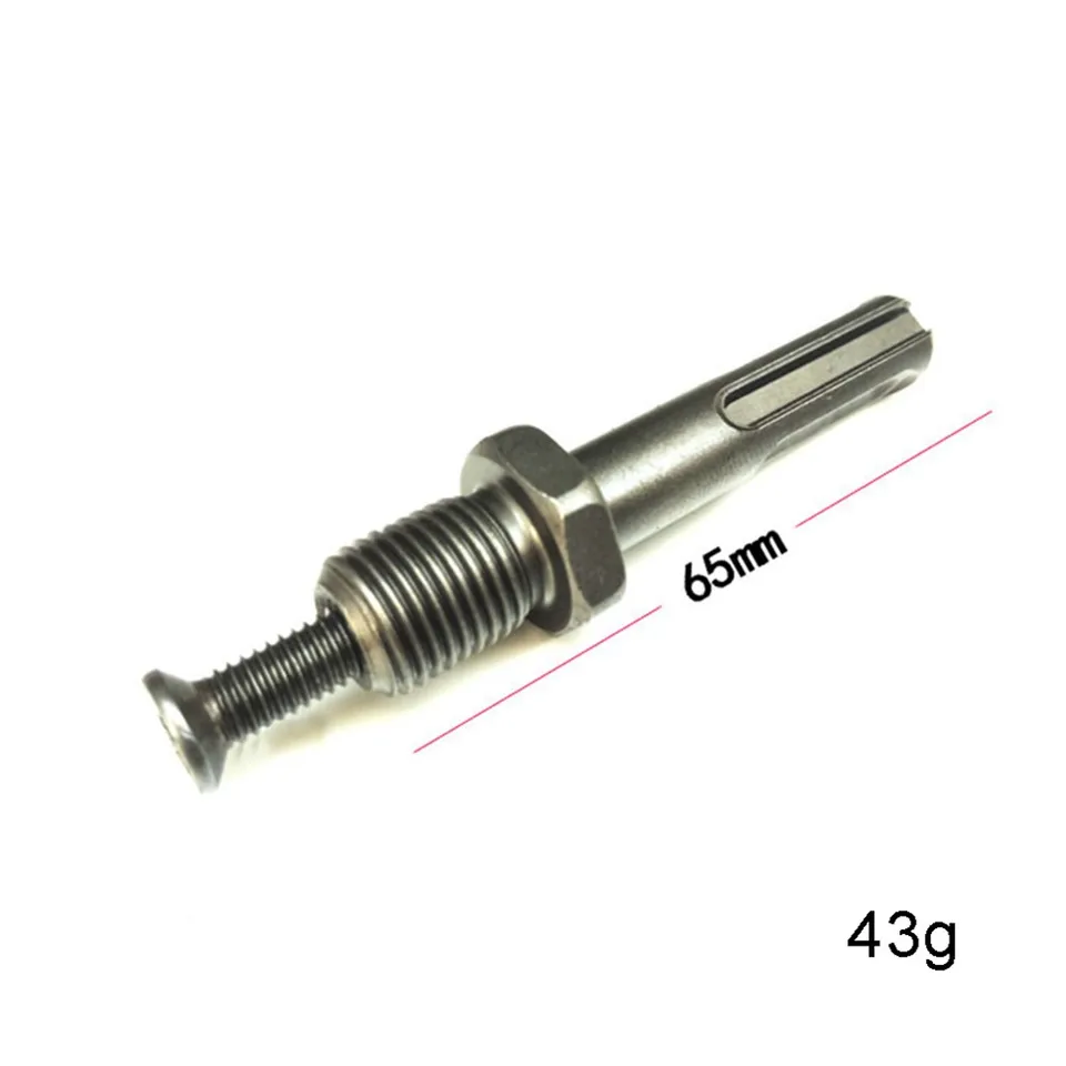 Vŕtací vŕtač Chuck Adapter Grey Round 1ks asi 75 mm adaptér uhlíkový oceľový konektor skľučovinky Dia Drill Chuck Adapter