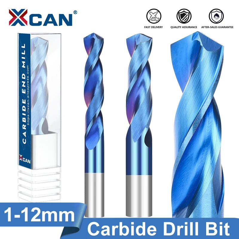 Vŕtanie vŕtačky Xcan Carbid Bit 1-12 mm nano-modrá vrták vŕtačky pre CNC NC Machinery Tool
