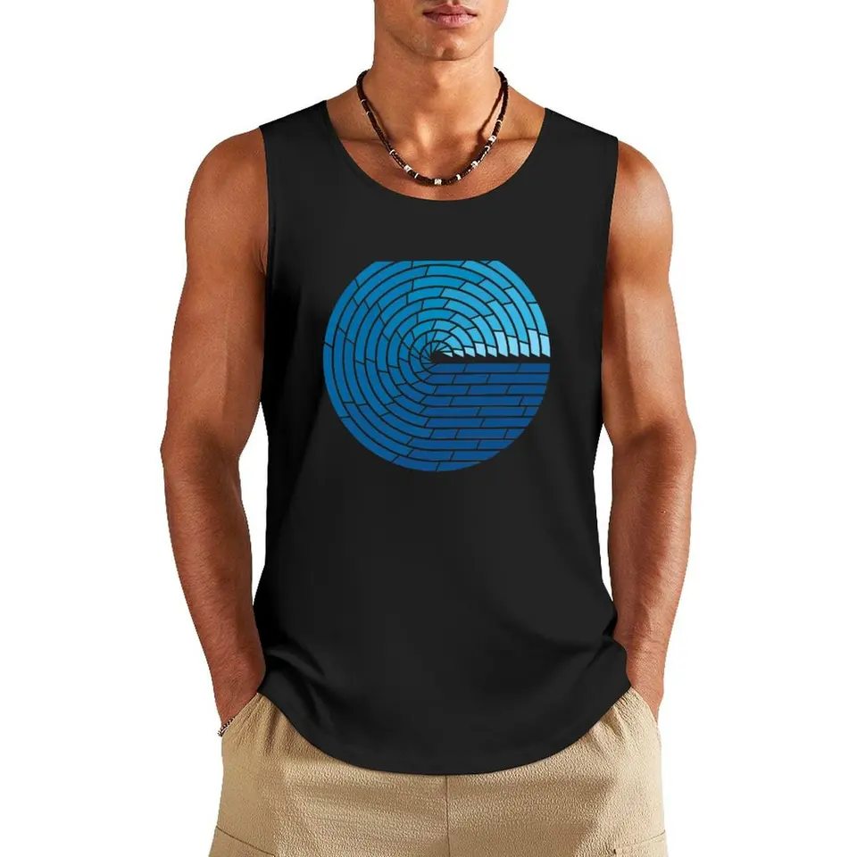 Všemohúci oceánsky tank Top Men's Fitness Tričko Tričko muž