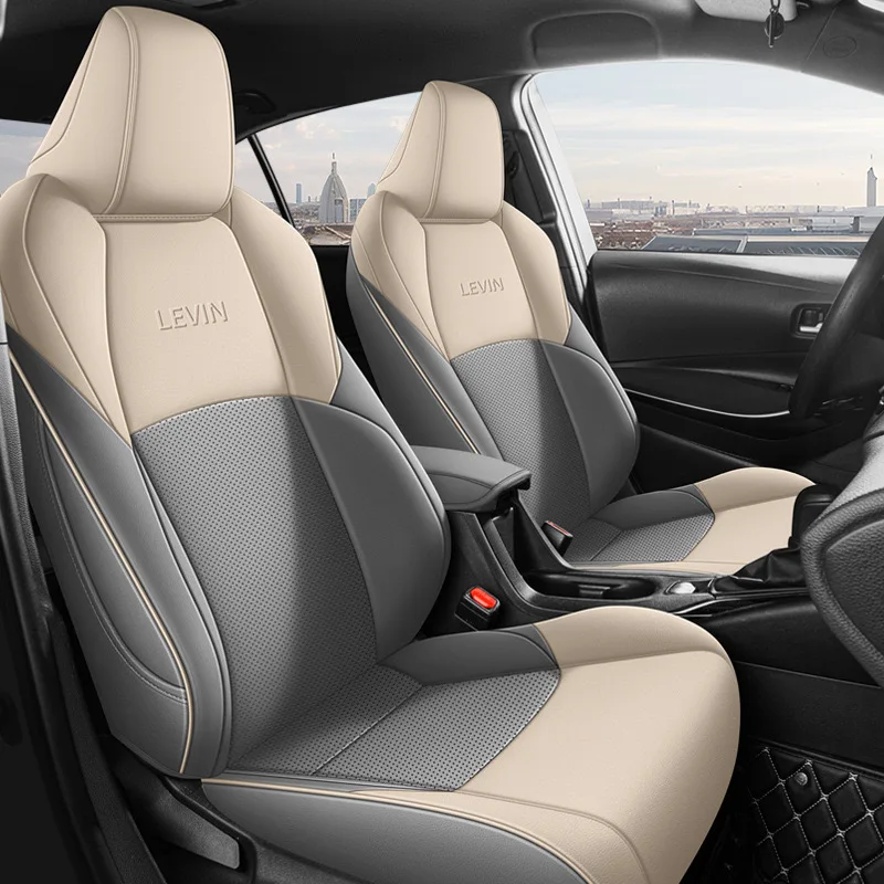 Všeobecné kožené kryty autosedačiek sú vhodné pre Toyota Levin 2014-24 Model rok Špeciálne doplnky automobilov a dodávky vozidiel