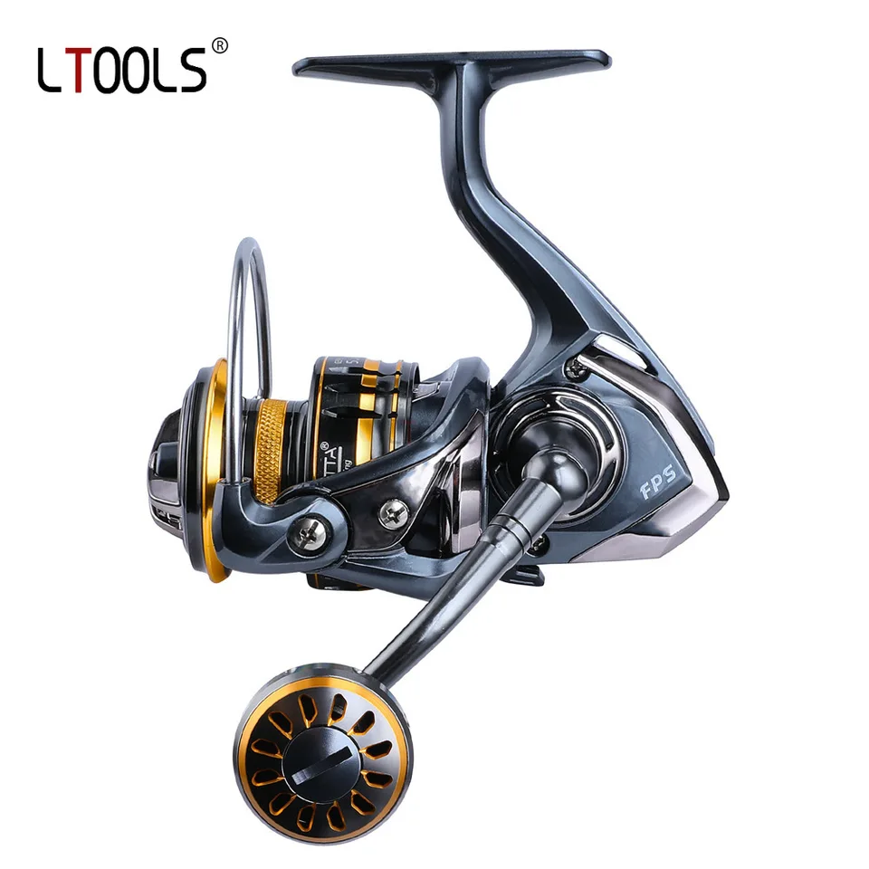 Všetky kovové vodné rybárske navijak, otáčanie FPS Golden 1000-6000 9+1BB 5,2: 1 Max Drag 12 kg Výkonné cievky Pesca