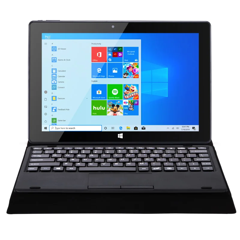 W10 Pro 2 v 1 tablete PC 10,1 palca 1280*800 Win10 Intel Celeron Gemini Lake N4120 4G RAM 64G ROM BT HD USB3.0 TYPY-C 12V 2A
