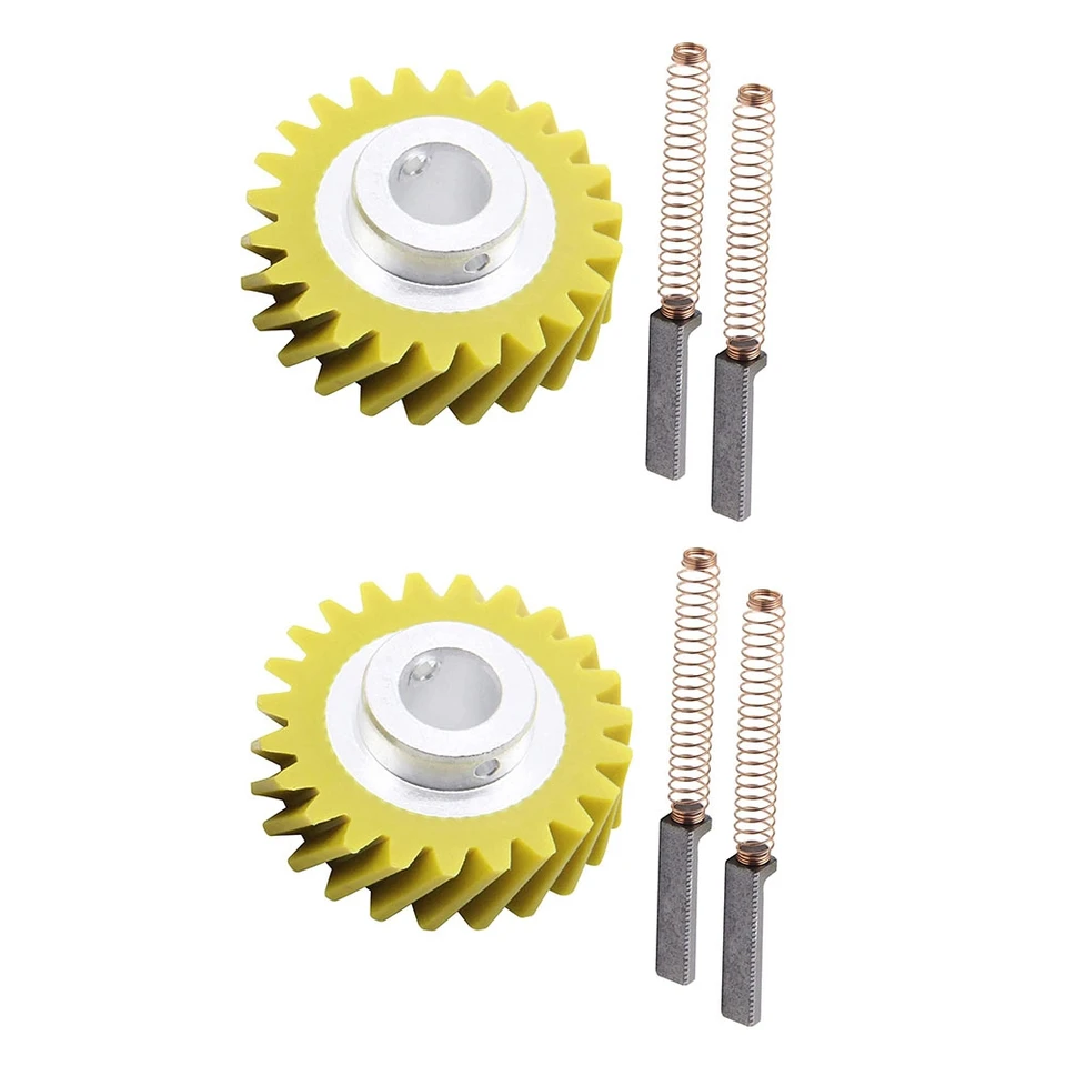W10112253 Mixer Worm Gear W10380496 Uhlíkové kefy pre KitchenAid 5K45SS 5K5SS Mixery Vymeňte diely 4162897