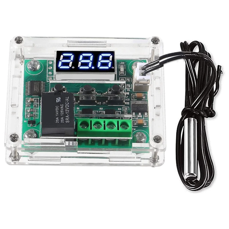 W1209 DC 12V DIGITÁLNA TEPLOTNÁ DOPADLA -50-110 ° C Vypínač Elektronickej teploty regulácie modulu