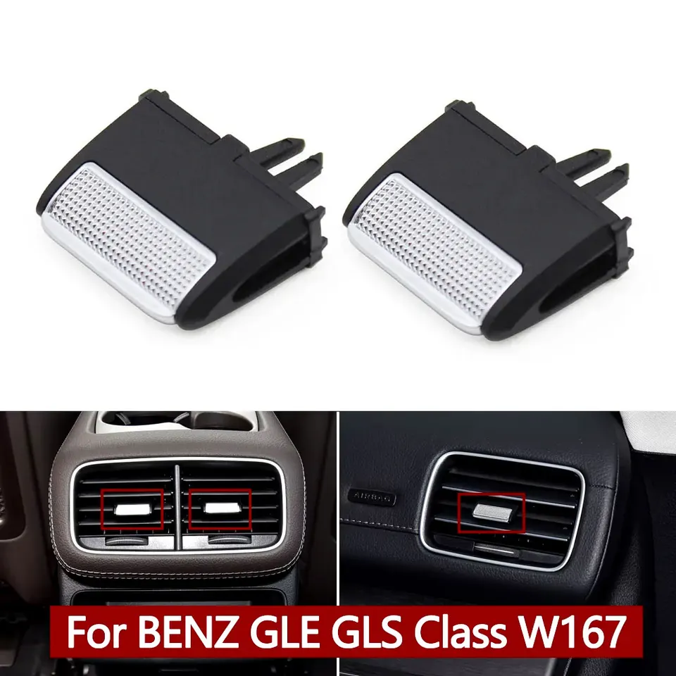 W167 Auto predného zadného striedavého vzduchového vetracieho mriežky výstupy Tab Opravy súprava pre Mercedes Benz GLS GLE 350 400 450 500 580 2020 2021 2022