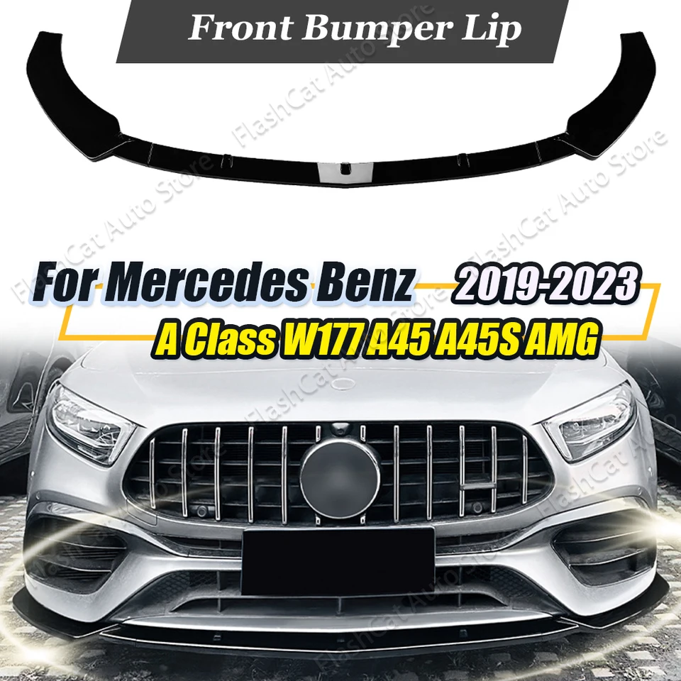 W177 A45 A45 Predný nárazník na pery rozptyľovača Difuserová súprava SPILER SUPLER SUPLER pre Mercedes Benz A CLASS W177 A45 A45S AMG 2019-2023