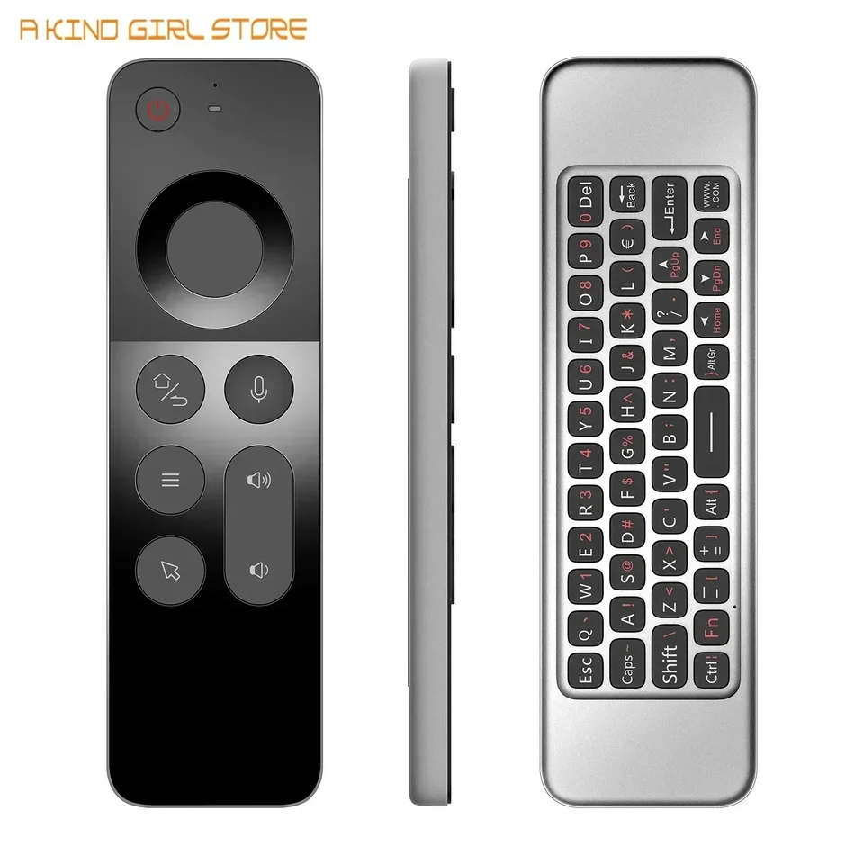 W3 2.4G Wireless Air Mouse Gyroscope IR Learning Smart Voice diaľkové ovládanie Mini klávesnica pre Android TV box / pre Mac OS / Linux