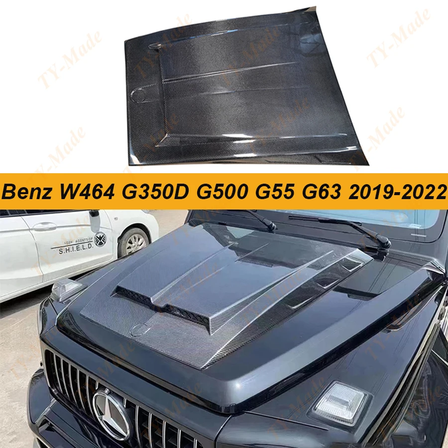 W464 Carbon Fiber Car Motor Cover Cover Bonnet Cover pre Benz G Class W464 G350D G500 G55 G63 AMG G Wagon 2019 2020 2021 2022