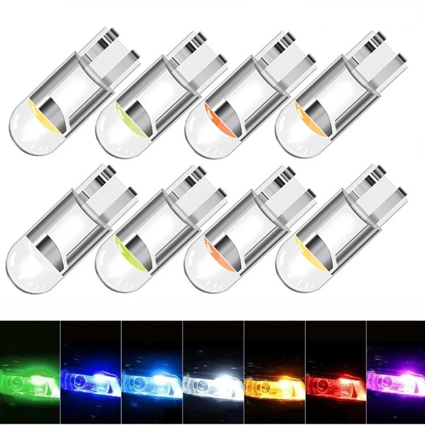 W5W LED T10 Svetlo automobilu COB Clear 6000K White Automobil Automobily Motor Laps Lamp Lamp Dome Light Reading DRL žiarovka štýl 12V