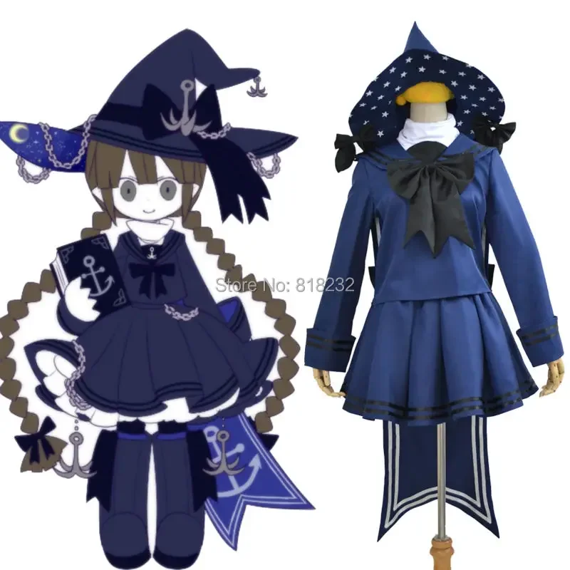 Wadanohara a Great Blue Sea Sailo Sur Suit Uniform Outfits Anime Games Prispôsobiť kostýmy Cosplay