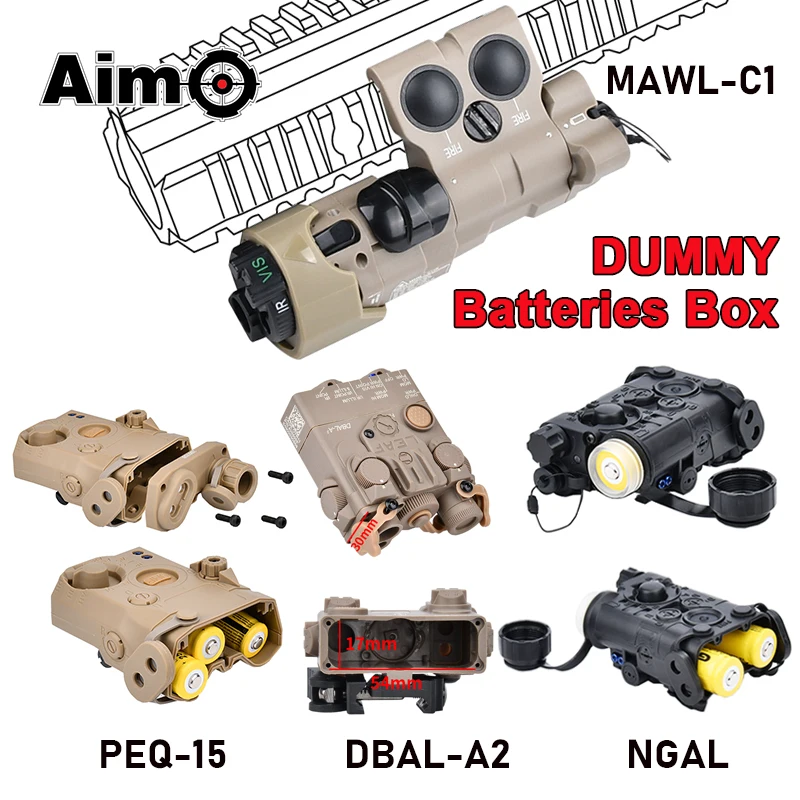Wadsn mawl C1+ PEQ-15 DBAL-A2 NGAL-L3 DUM) Airsoft BATTERICKÁ KULÁNSKA LOVINKA Zbraňový indikátor nefunkčné príslušenstvo AR15
