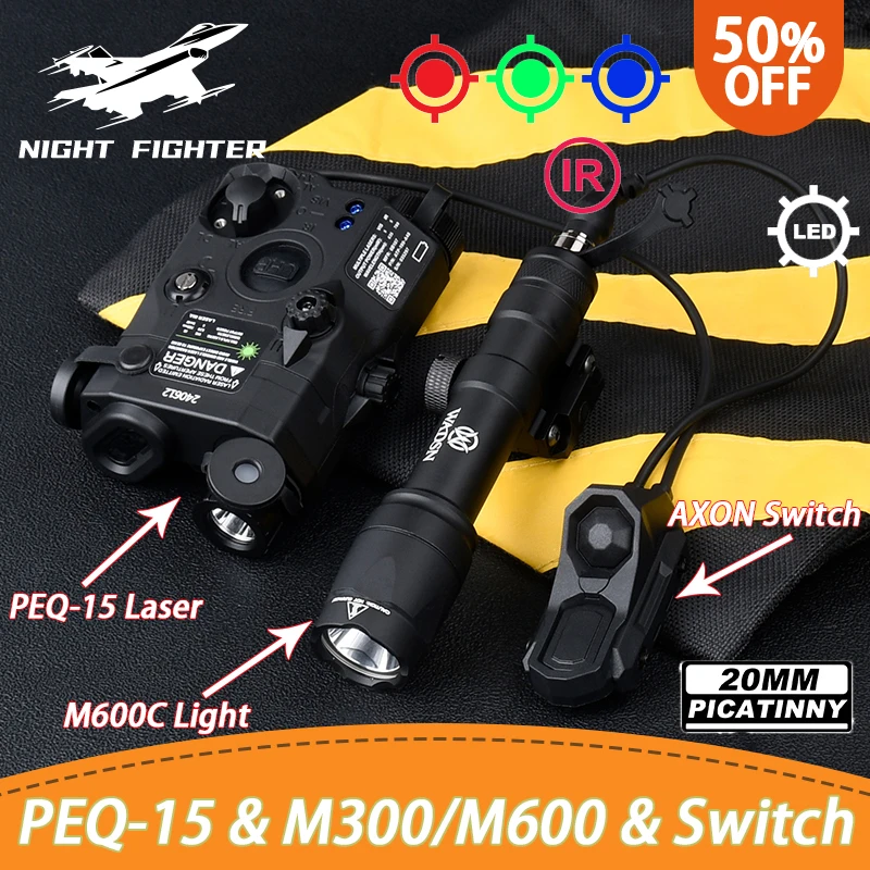 WADSN PEQ 15 PEQ-15 Červená zelená modrá batéria IR LED LED SURFIR M600 SLAKTKA AR15 Príslušenstvo Axón Duálny tlakový spínač