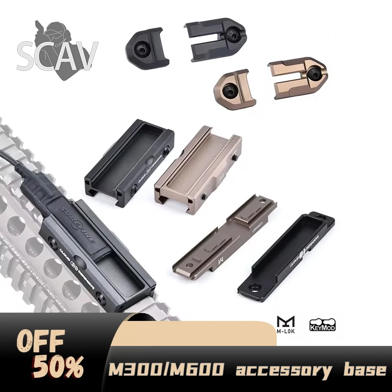 WADSN SF taktika Scout Scoutlight Airsoft Airsoft Airssoft Base pre lov zbraní Fit 20 mm mlok keymod systém