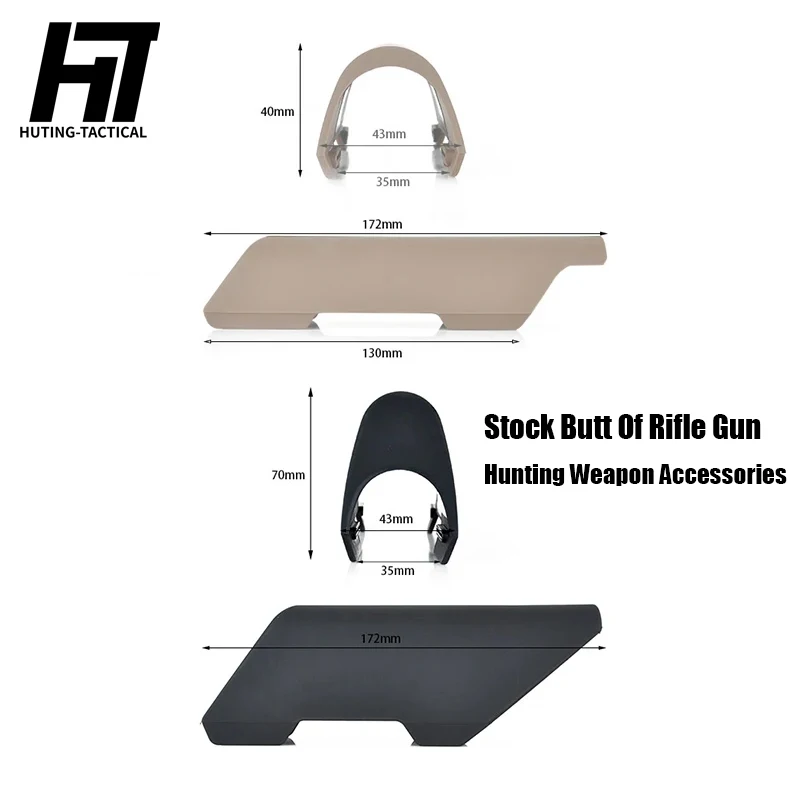 Wadsn taktický CTR lícny stúpací stúpač nízko Hight verzia nylon pre non Gunstock Stock Buttstock AR 15 M4 Enhancer Airsoft Príslušenstvo