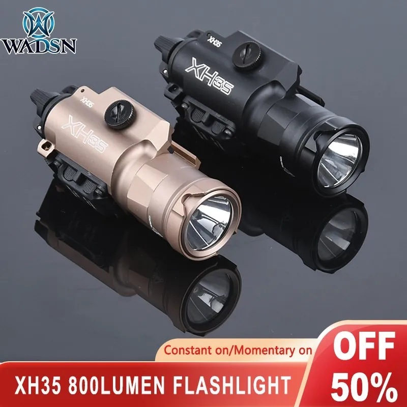 Wadsn XH35 baterka 800 Lumen Tactical Weapon Light X300 Takotické nastavenie svetla Biela LED jas búrková pištoľová lampa