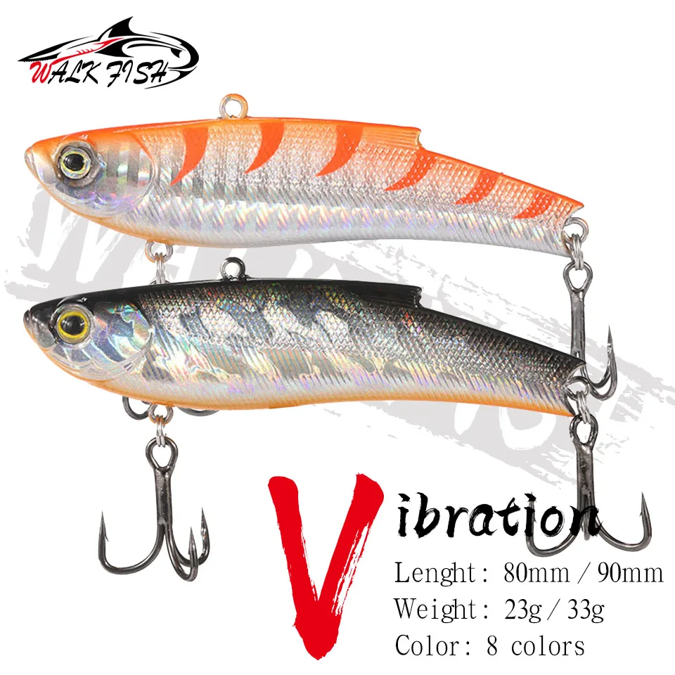 Walk Fish Vib Vibration Fishing Love Lure 23g 33g dlhé odlievanie Rattlin Iscas Artificial Wobbler Plastic Tvrdý návnada Všetci plávajúci kapor