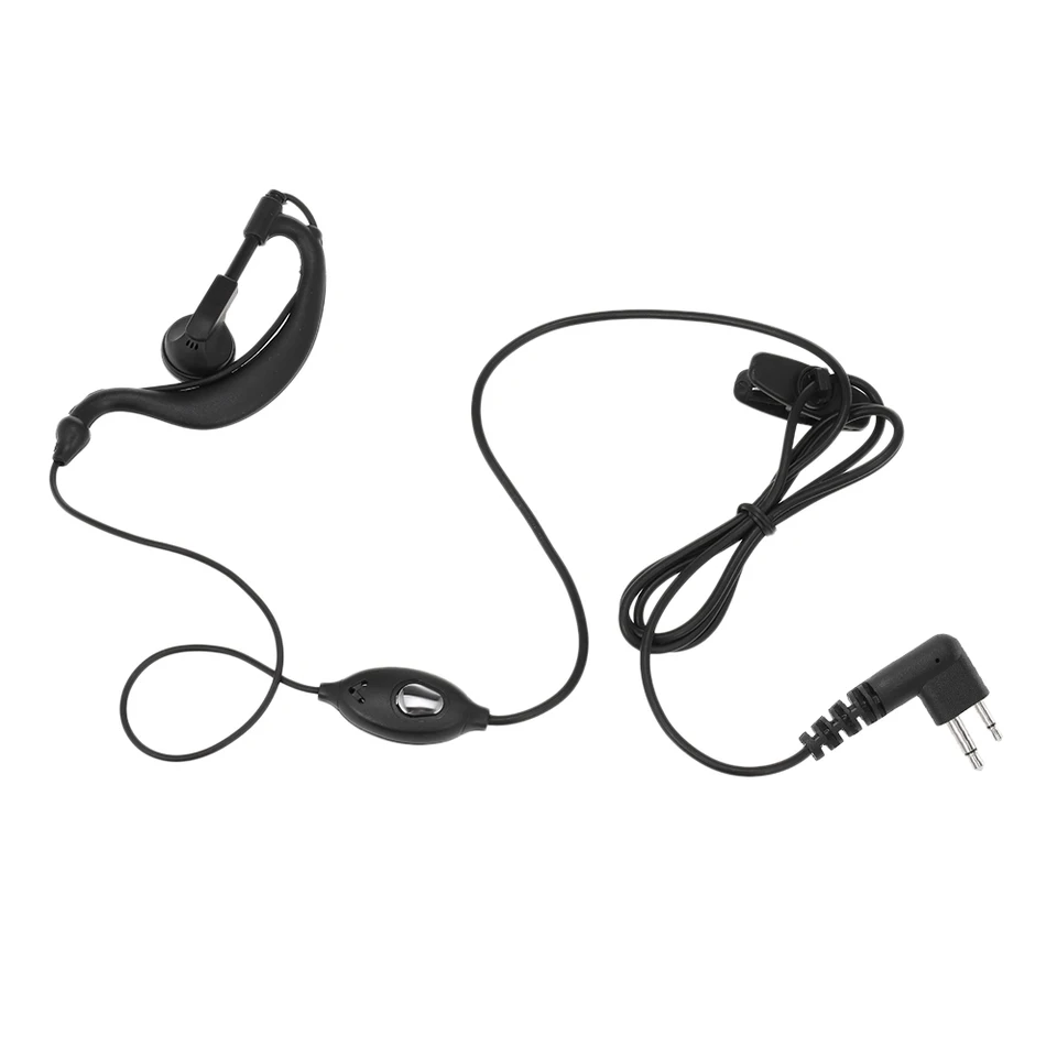 Walkie Talkie Headset Uzalka s mikrofónom PTT pre Motorola Two Way Radio Walkie Talkie 2 Pin M Plug / K Plug Earhook Design