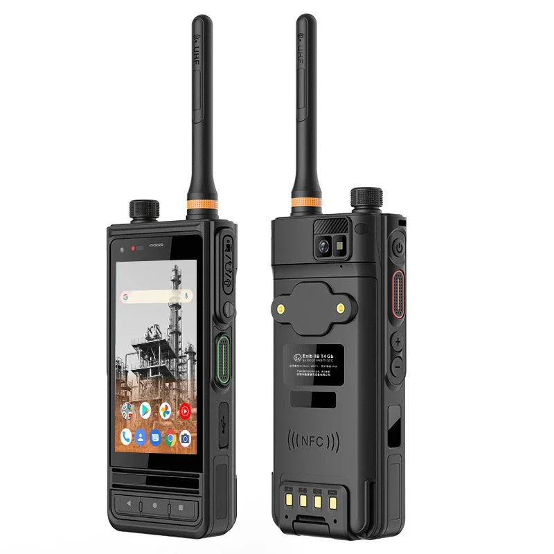 Walkie talkie mobilný telefón s kartou SIM 4G UHF Android Walkie Talkie na dlhé vzdialenosti Woki Toki 5 km Range Poc Walkie Talkie