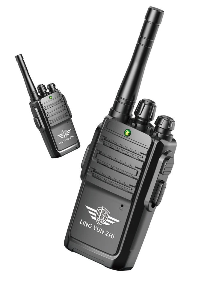 Walkie Talkie Toys, 2ks Simple Intercom Mini Interphone Digital Sound Indoor and Outdoor Communication Game Nezahŕňajú batériu