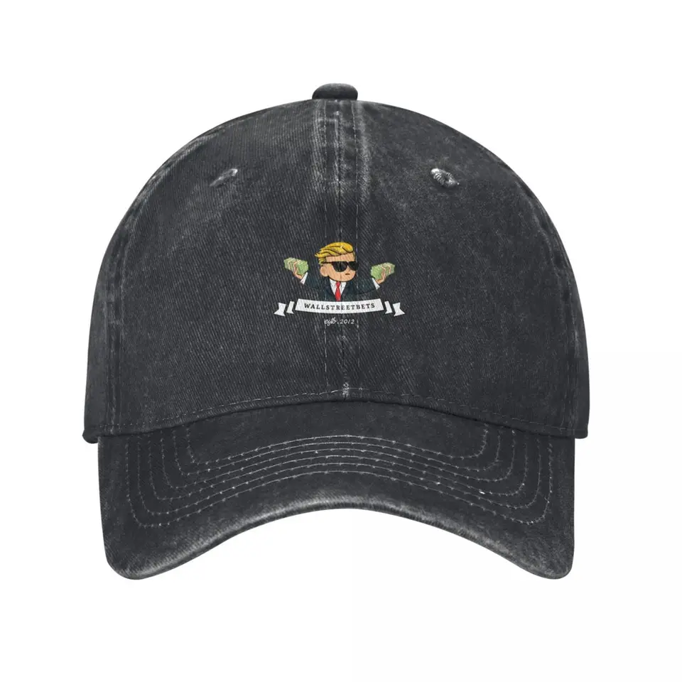 WallstreetBets WSB 2012 baseball čiapka Trucker Hat Hat Hat Golf Hat Man Sun Boy Detská dámska