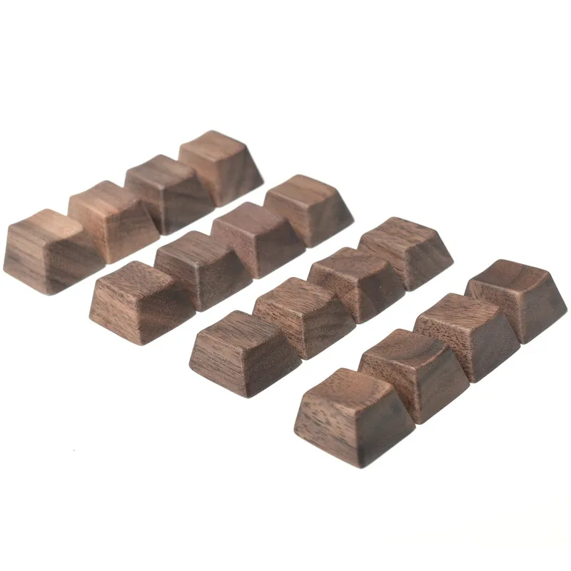 Walunt Wood Keycap OEM Profil pre mechanickú klávesnicu vlastné kľúče kľúče R4 R3 R2 R1 WASD Arrow Keys 6.25U