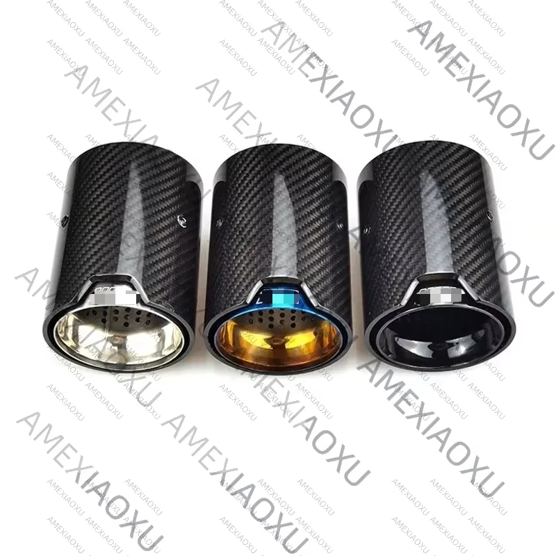 Wanwu 1 pc uhlíkové vlákno výfukové špičky tlmiča tlmiča pre vhodné pre výfukové potrubie BBBMW M2 F87 M3 F80 M4 F82 F83 M5 F10 M6