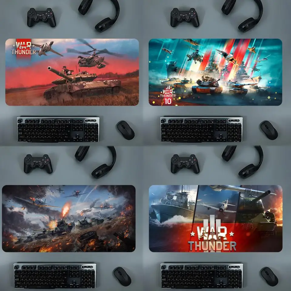 War Thunder Game Mouse Pad Gamer MousePad, 900x400, Deskmat, Computador, Tatete de Mesa, Gaming Mats, PC Accesorios
