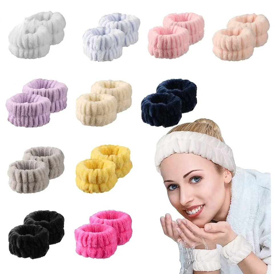 Washband Washband mikrovláknový náramok na umývanie uterákov na náramok na umývanie na umývanie tváre Absorbujúci potný náramok pre ženy pre ženy čelenka