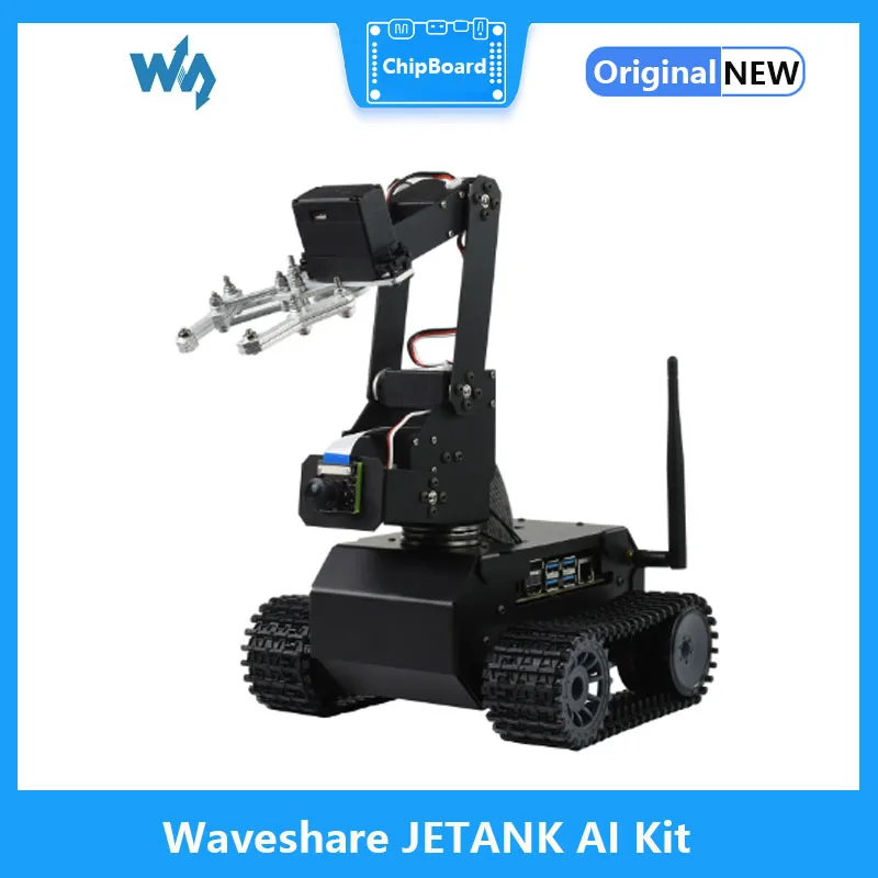 WaveShare Jetank AI Kit, AI sledoval mobilný robot, robot AI Vision, založený na súprave Jetson Nano Developer (voliteľné)