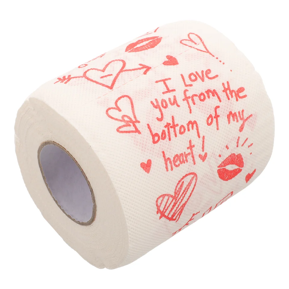 WC Tissue tlačené dekoratívne papierové držiak na uteráky Kuchynské obrúsky hnedé uteráky červené valentínske vzory dieťa dieťa