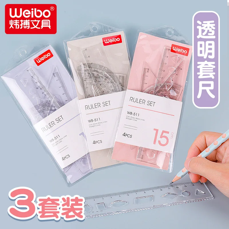 WEIBO RADIL RULER SUIL Štvordielna kancelárska sviatočná škola School SPOLOČNOSTI MERAJÚCE TAKOVÉHO DARAKTOROVÝCH