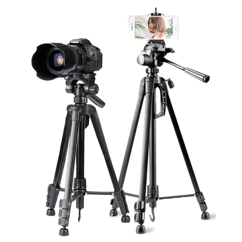 Weifeng Professional SLR fotoaparát statív vonkajšia fotografická kamera mobilný telefón naživo prenosný cestovný hliníkový statív