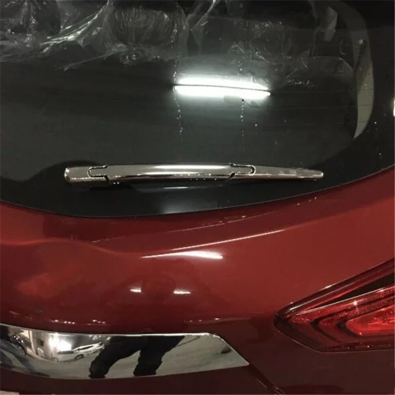Welkinry pre Nissan Pulsar C13 2014-2018 Tiida 3. generácia ABS Chrome Chrome Car Tail Zadné okno Černé sklo čelné sklo stierača