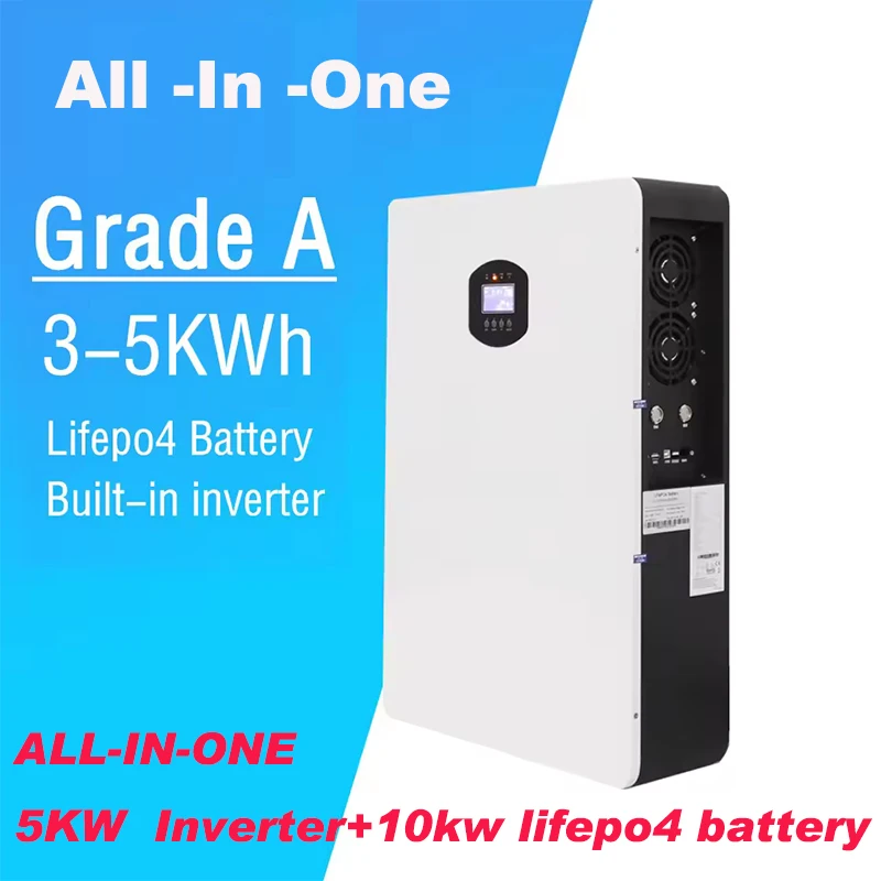 Wellsan All in One 48V 51,2V 3KW 5KW 10 kW LifePO4 batéria s meničovým lítium -iónom OEM ODM Solar Storage Energy Storage System
