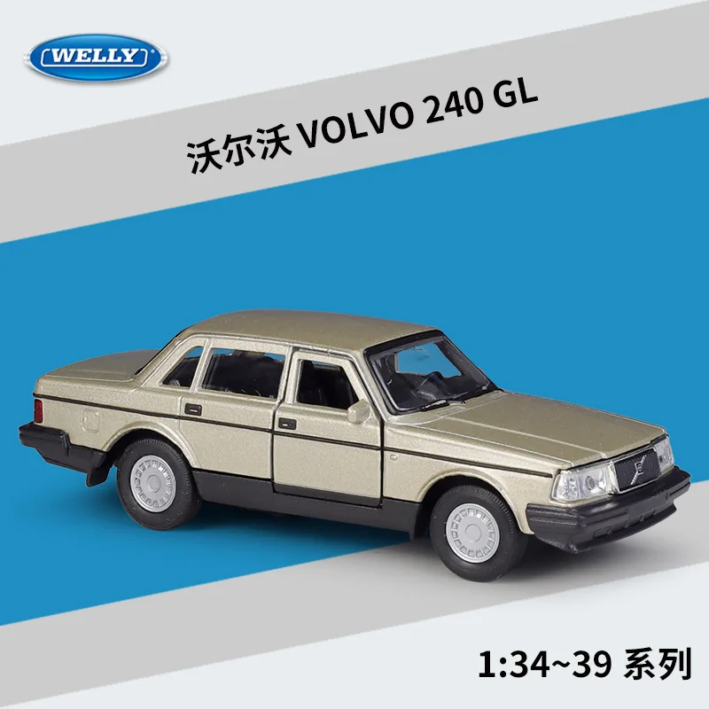 Welly 1:36 Volvo 240GL 240 GL Simulačný zliatinový model automobilu hotovej hračky Boomerang