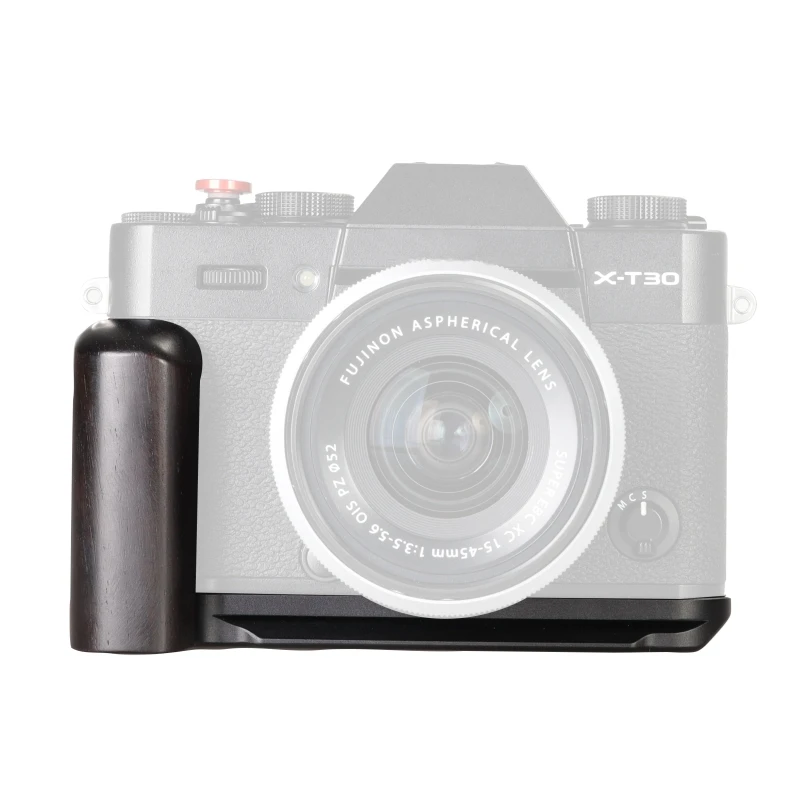 WEPOTO XT30 GRIP Metal Bracketquick Release Base Base Black Ebony Ruck Kompatibilná s Fuji XT30 XT20 XT10 (GP-XT20-B)