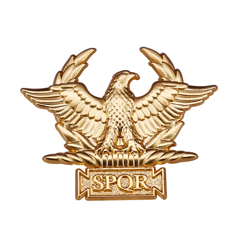 Westair Roman Empire SPQR Military Eagle Staroveký Rím Pin brošňový znak Zlatý znak odznaku